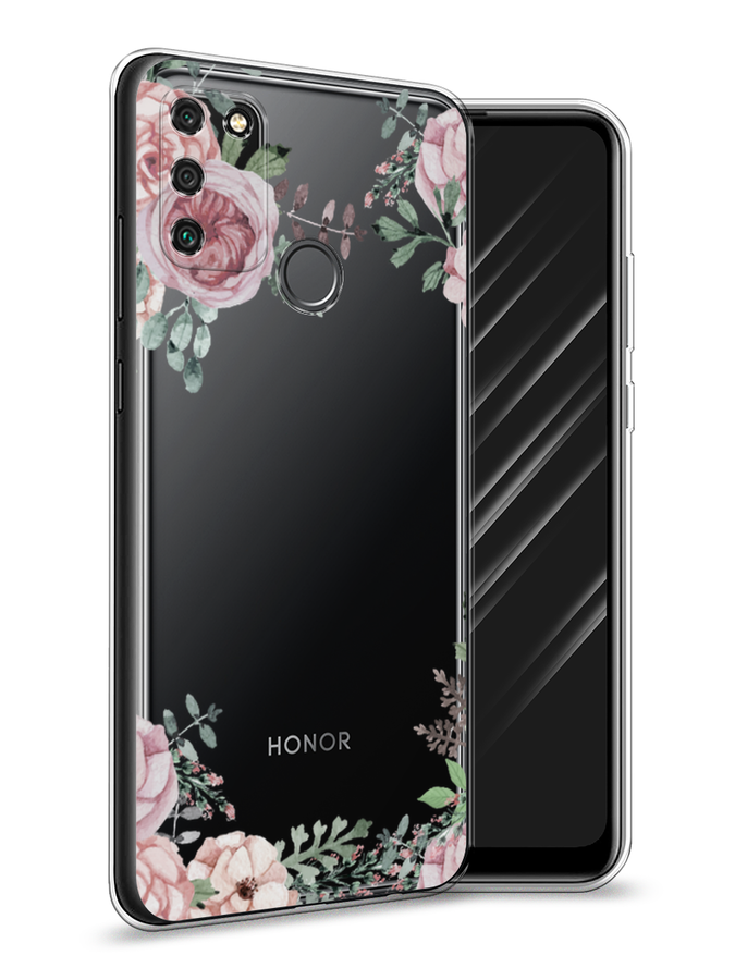 

Чехол Awog на Honor 9A "Нежные розы акварель", Прозрачный;розовый;зеленый, 612350-8