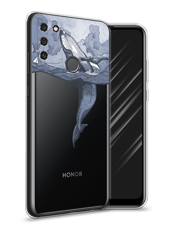 

Чехол Awog на Honor 9A "Два измерения", Голубой;черный;прозрачный, 612350-7