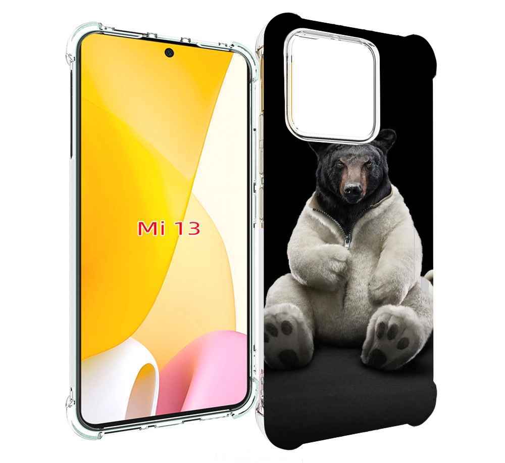 

Чехол MyPads Медведь-бурый-белый для Xiaomi 13, Прозрачный, Tocco