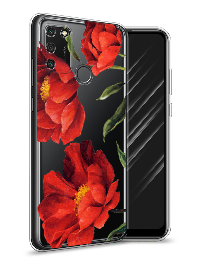 

Чехол Awog на Honor 9A "Красные маки", Красный, 612350-8