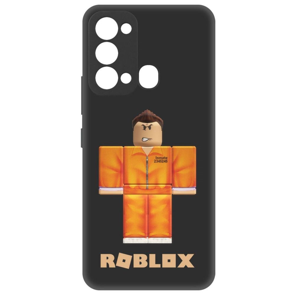 

Чехол-накладка Софт Roblox-Заключенный для ITEL Vision 3, Черный