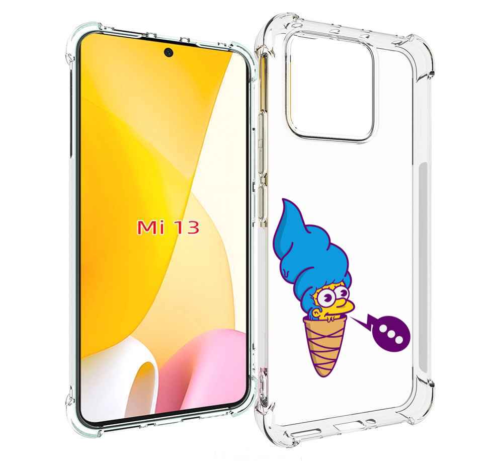 

Чехол MyPads Мардж-рожок для Xiaomi 13, Прозрачный, Tocco