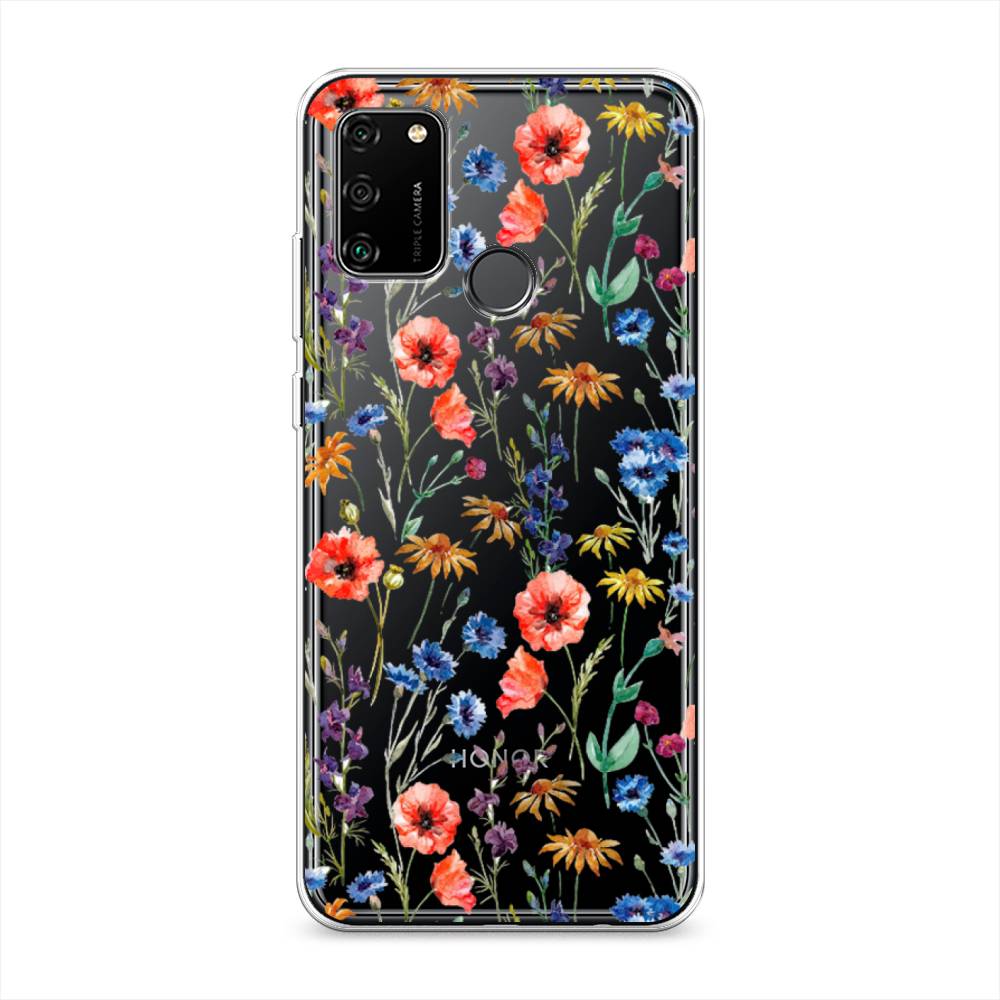 

Чехол Awog "Маки и васильки фон" для Honor 9A, 612350-8