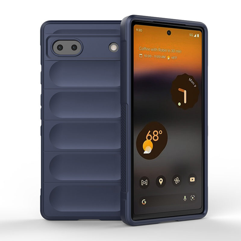 

Противоударный чехол Flexible Case для Google Pixel 6A, синий, Flexible Case