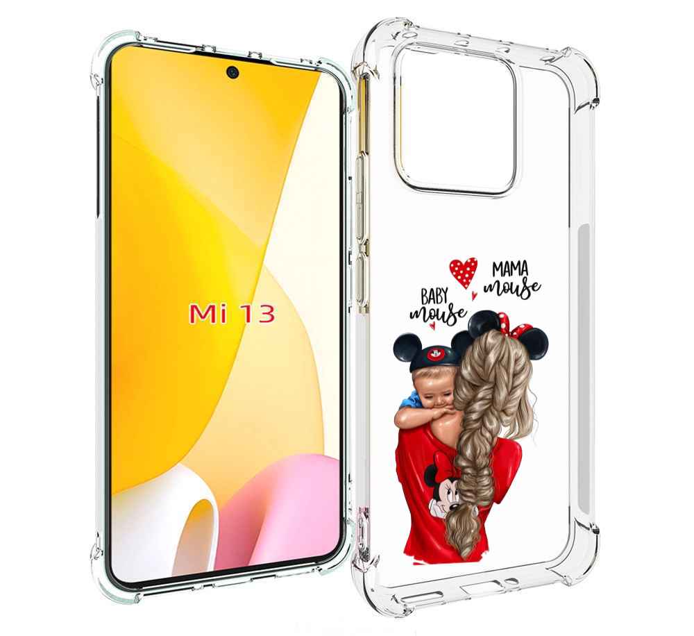 

Чехол MyPads Мама-маус женский для Xiaomi 13, Прозрачный, Tocco