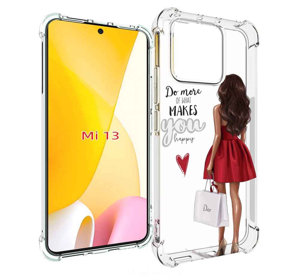 

Чехол MyPads Маленькие-радости женский для Xiaomi 13, Прозрачный, Tocco