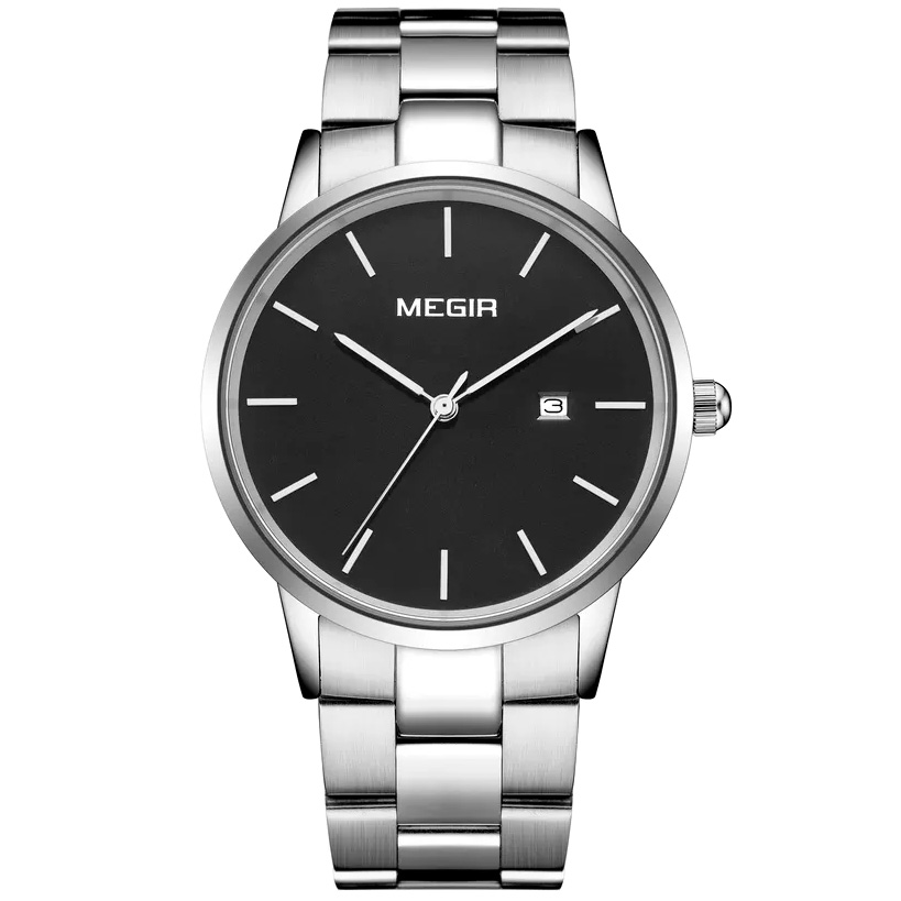 Наручные часы мужские Megir 2164G серебристые
