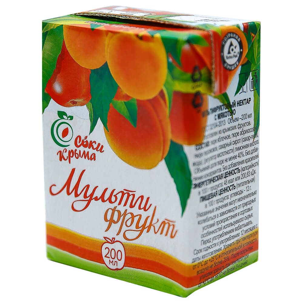 

Нектар Соки Крыма Мультифрукт 200 мл