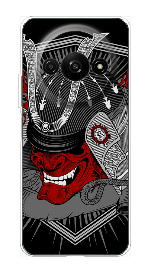 

Чехол на Redmi A3 "Красная маска самурая", Белый;красный;черный, 321250-1