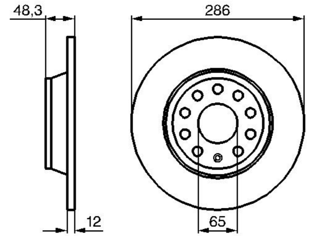 

BAPCO BD0160 Диск тормозной задний полный 1шт