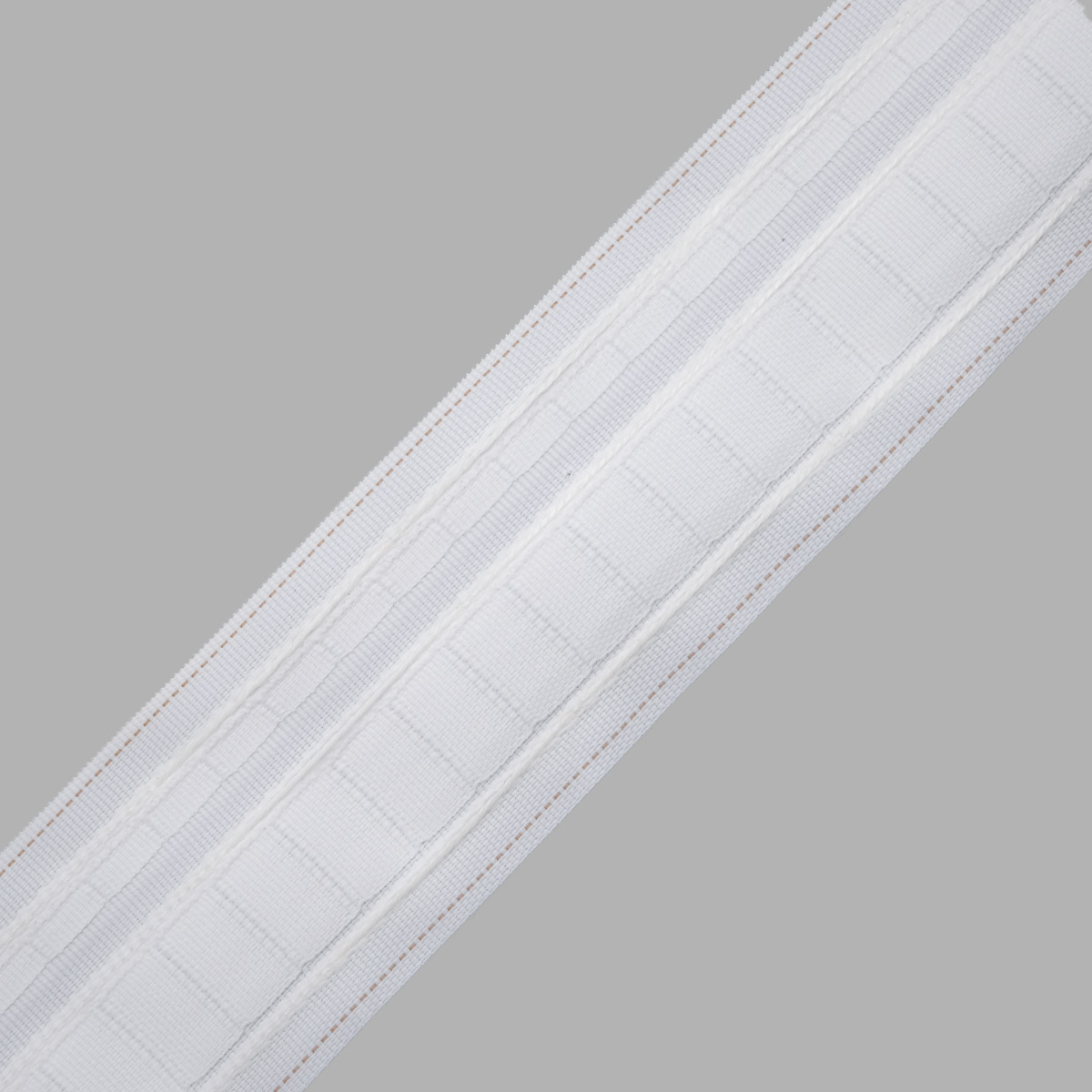 

Тесьма шторная на тканой основе 1/2 бантовая складка 54мм*50м, белый, Айрис