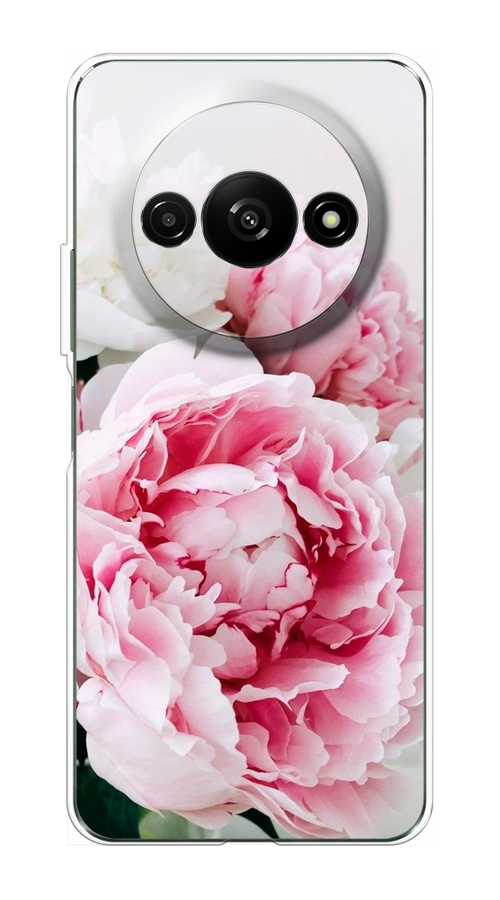 

Чехол на Redmi A3 "Розовые и белые пионы", Розовый;белый, 321250-1