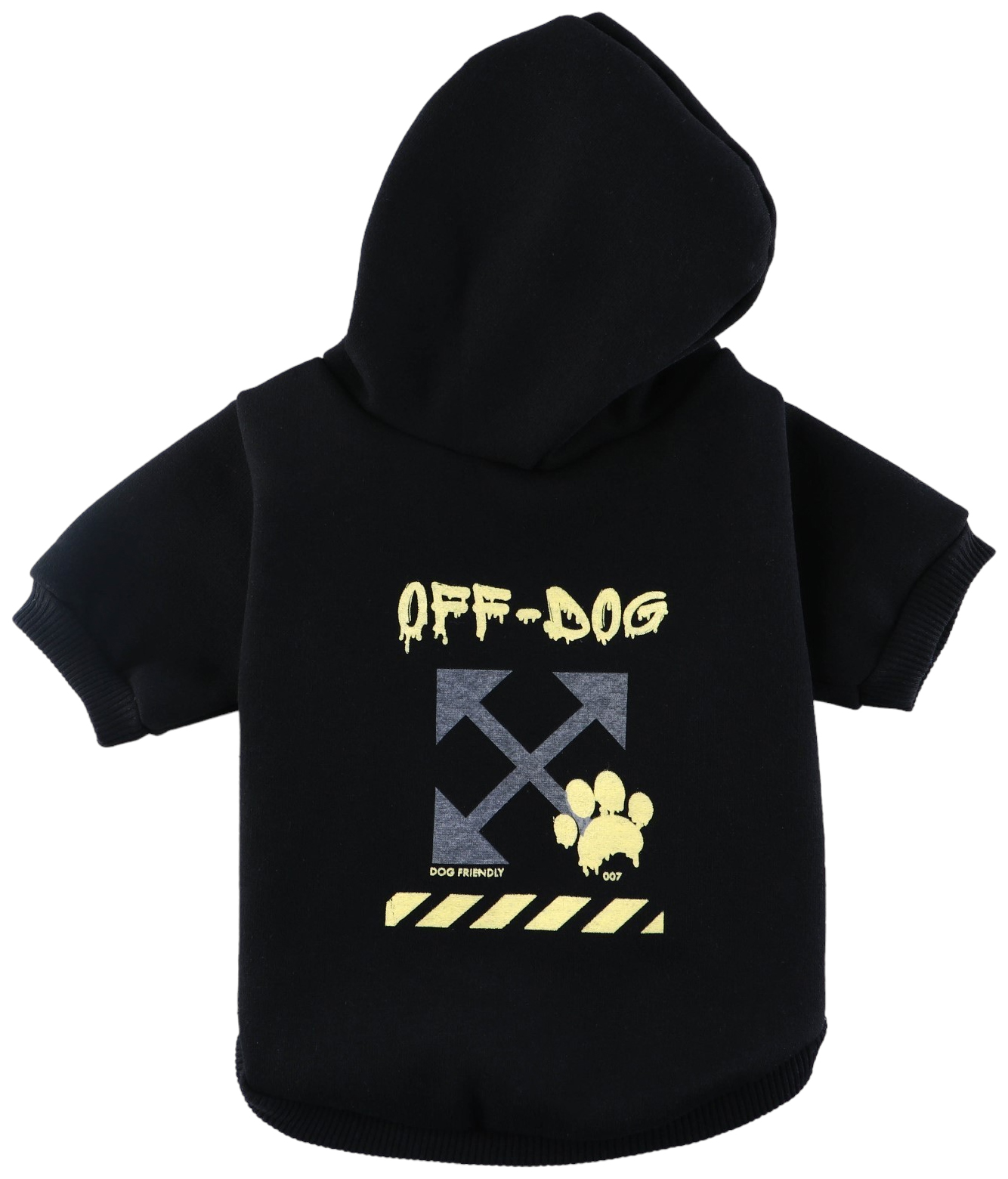

Толстовка для собак Пушистое счастье Off-Dog, M, черный