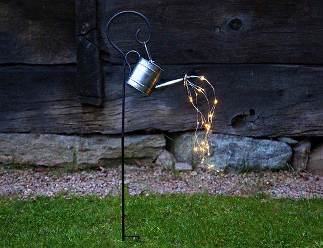 фото Садовый светильник опора для растений леечка, star trading, арт. 480-33
