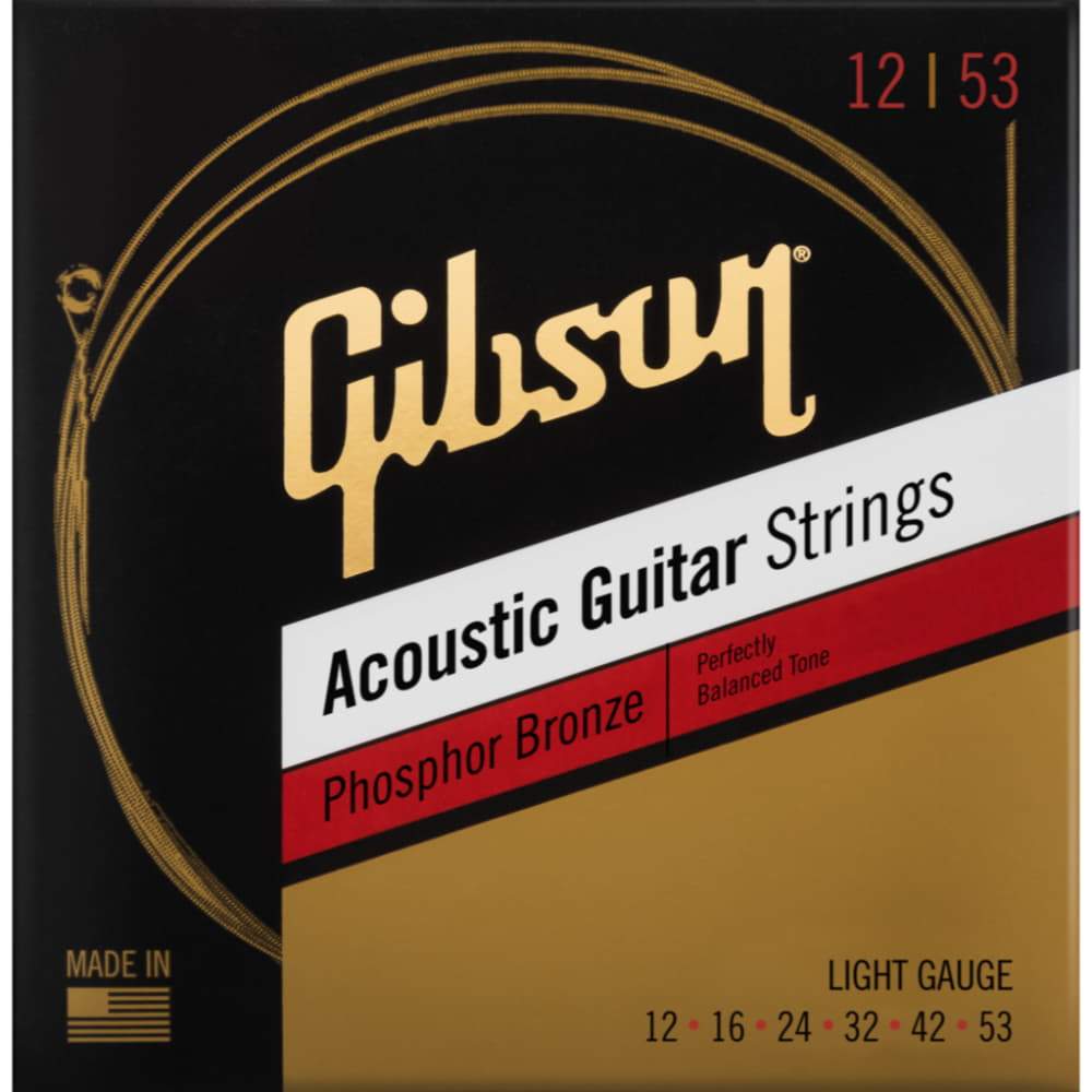 фото Струны для электрогитары gibson phosphor bronze acoustic guitar strings light