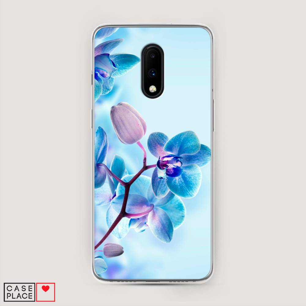 

Чехол Awog на OnePlus 7 / ВанПлас 7 "Голубая орхидея", Голубой;синий;фиолетовый, 150750-8