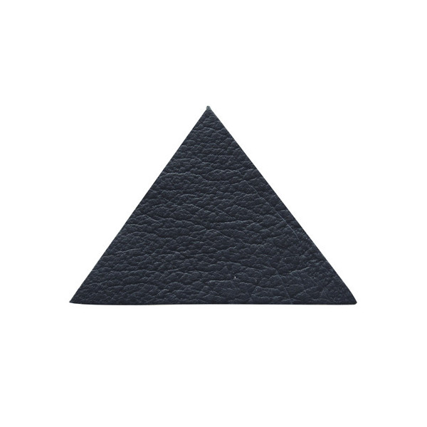 Термоаппликация Галерея из кожи Треугольник сторона 5см, 2шт, 100% кожа, 05 темно-синий