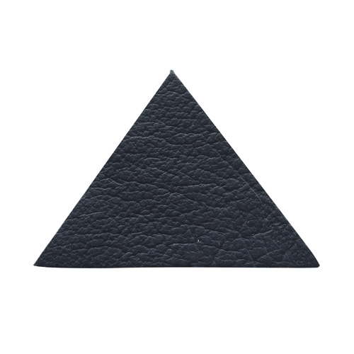 Термоаппликация Галерея из кожи Треугольник сторона 5см, 2шт, 100% кожа, 05 темно-синий