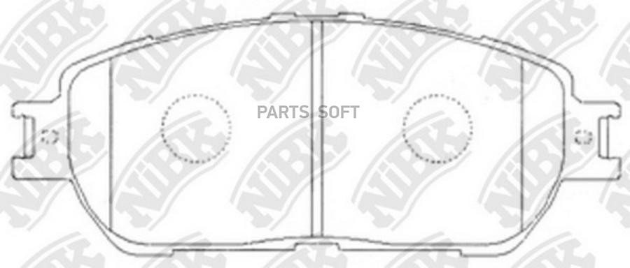 

Тормозные колодки NiBK PN1480