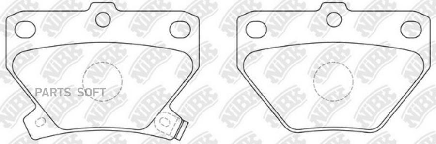 

Тормозные колодки NiBK PN1454