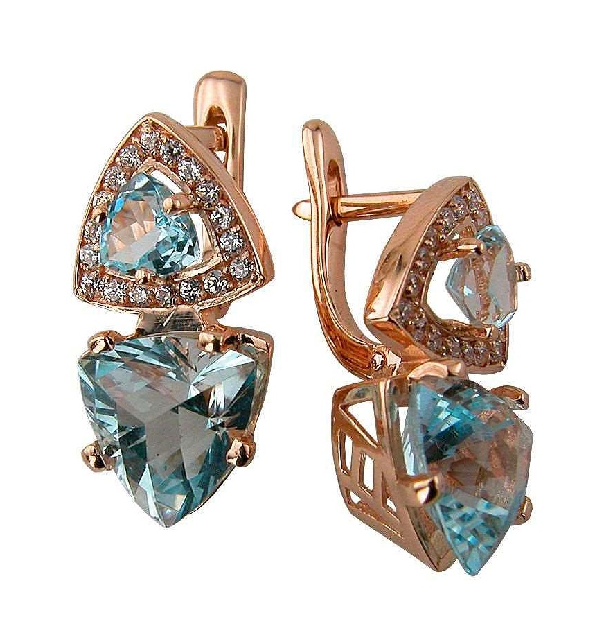 

Серьги из золота ALORIS Серьги 382Т, топаз, Серьги 382Т