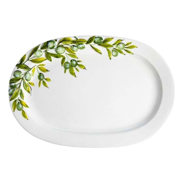 

Блюдо сервировочное овальное Edelweiss Оливки 43 х 30 х 4 см
