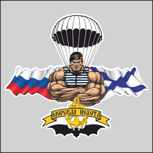 

Наклейка Наклейки за Копейки Морская пехота якорь десант Флаг 17х15см, ААА52