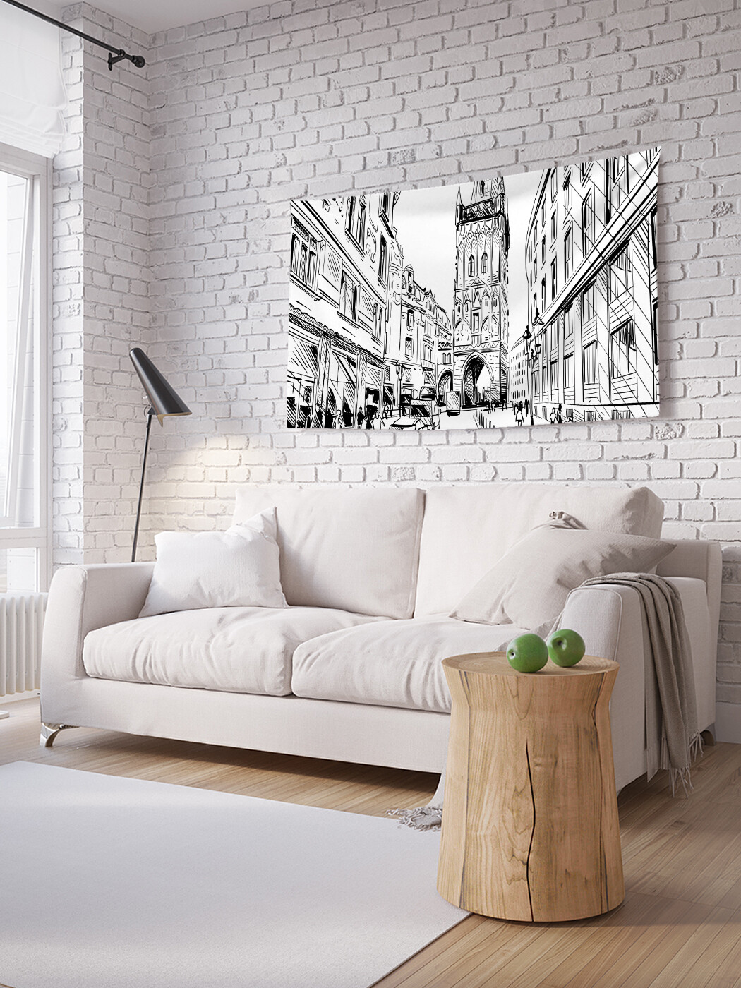 

Горизонтальное фотопанно JoyArty Графическая улица, из ткани, 100х150 см