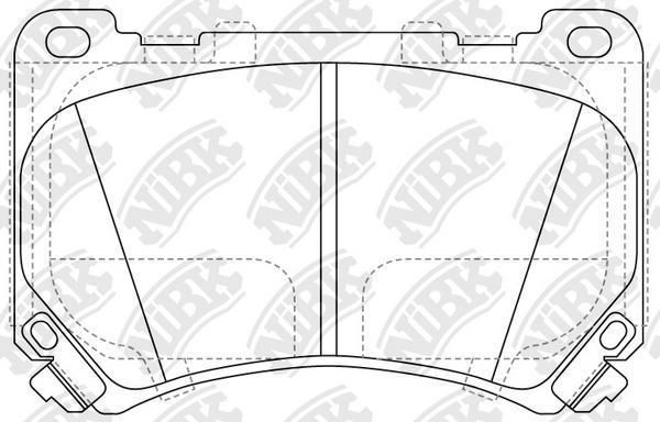 

Тормозные колодки NiBK PN11002