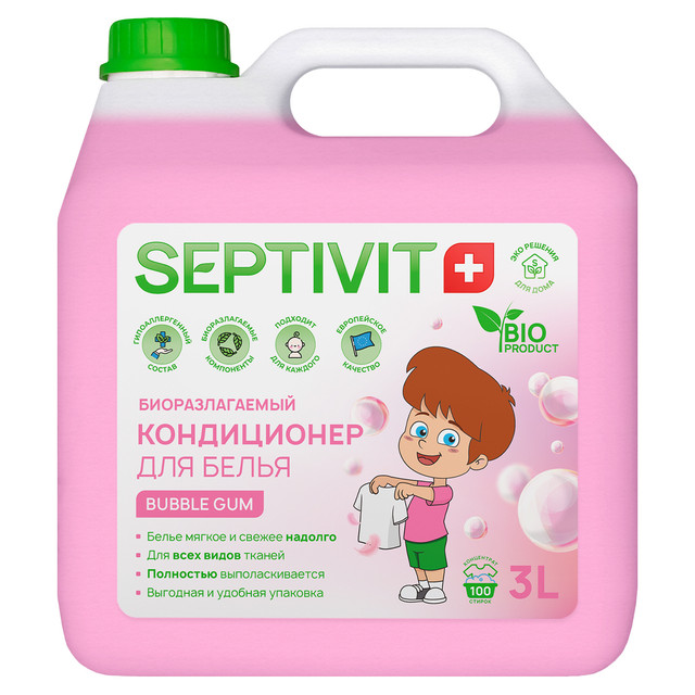 фото Кондиционер bubble gum septivit premium 3л