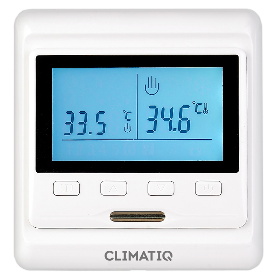 Терморегулятор для теплого пола Climatiq PT белый