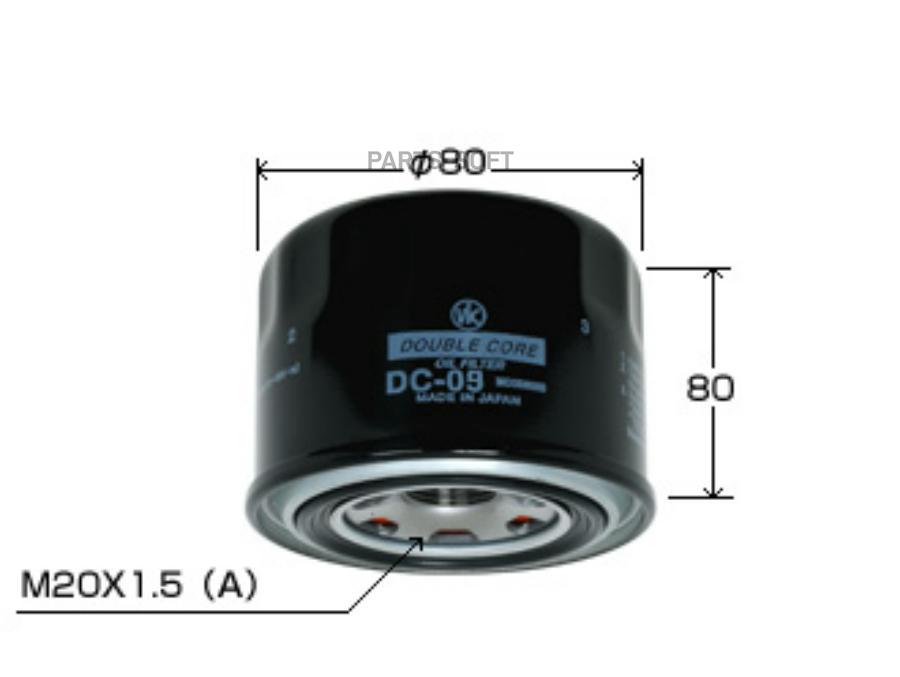 VIC Фильтр масляный VIC DC09 Double Core FORESTER,LEGACY,IMPREZA FB## 11-  1шт