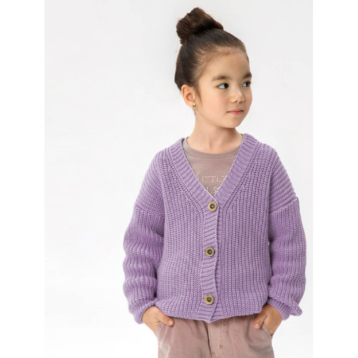 

Кардиган детский Amarobaby AB-OD21-KNIT19, фиолетовый, 140, AB-OD21-KNIT19