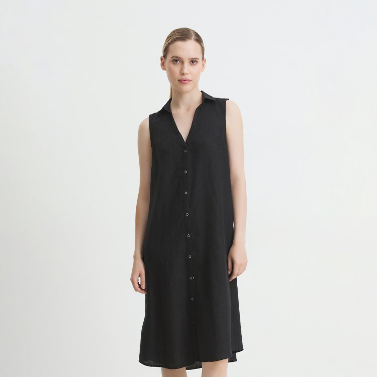 

Платье женское Maison David BLN924 черное L, Черный, BLN924