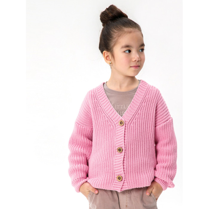 

Кардиган детский Amarobaby AB-OD21-KNIT19, розовый, 128, AB-OD21-KNIT19