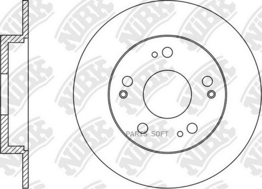 

Тормозной диск NiBK комплект 1 шт. RN1609