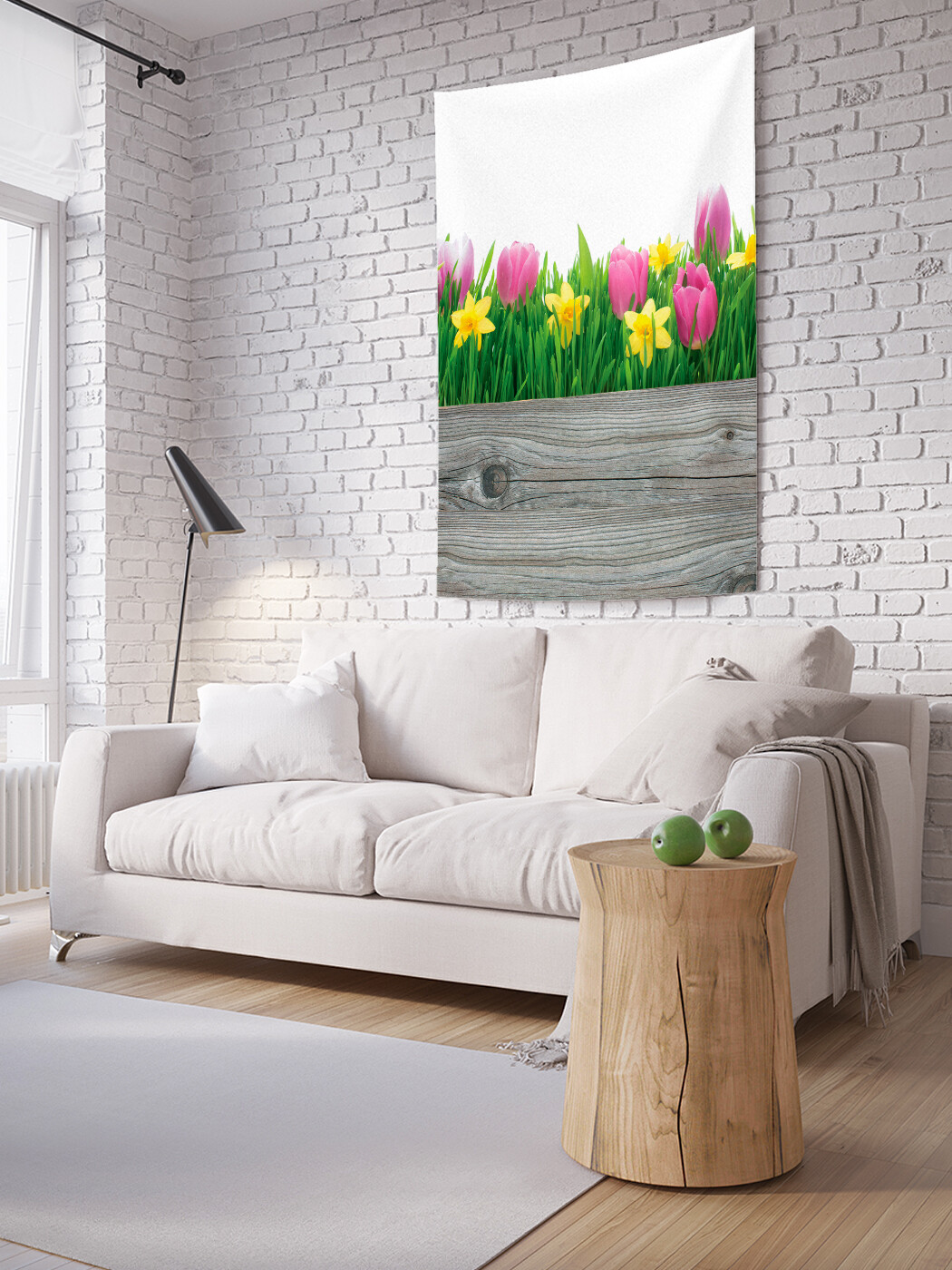

Вертикальное фотопанно JoyArty Тюльпаны и нарциссы, из ткани, 150х200 см
