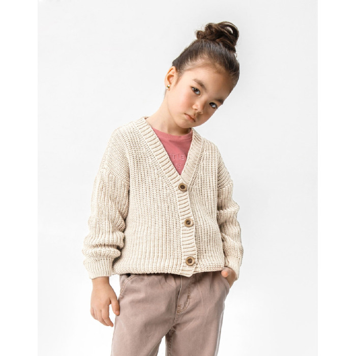 

Кардиган детский Amarobaby AB-OD21-KNIT19, бежевый, 110, AB-OD21-KNIT19