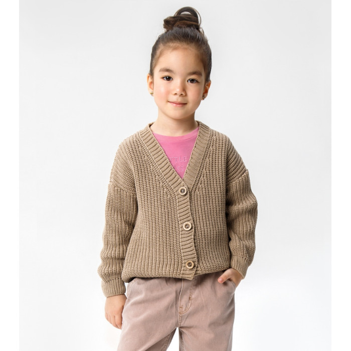 

Кардиган детский Amarobaby AB-OD21-KNIT19, бежевый, 110, AB-OD21-KNIT19