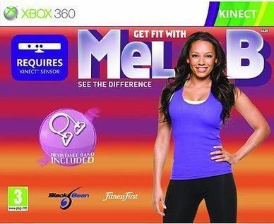 фото Игра get fit with mel b see the difference+resistance band kinect для microsoft xbox 360 deep silver