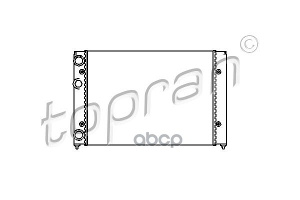 Радиатор Охлаждения Двигателя (Замена Для Hp-103985755) topran арт. 103985001