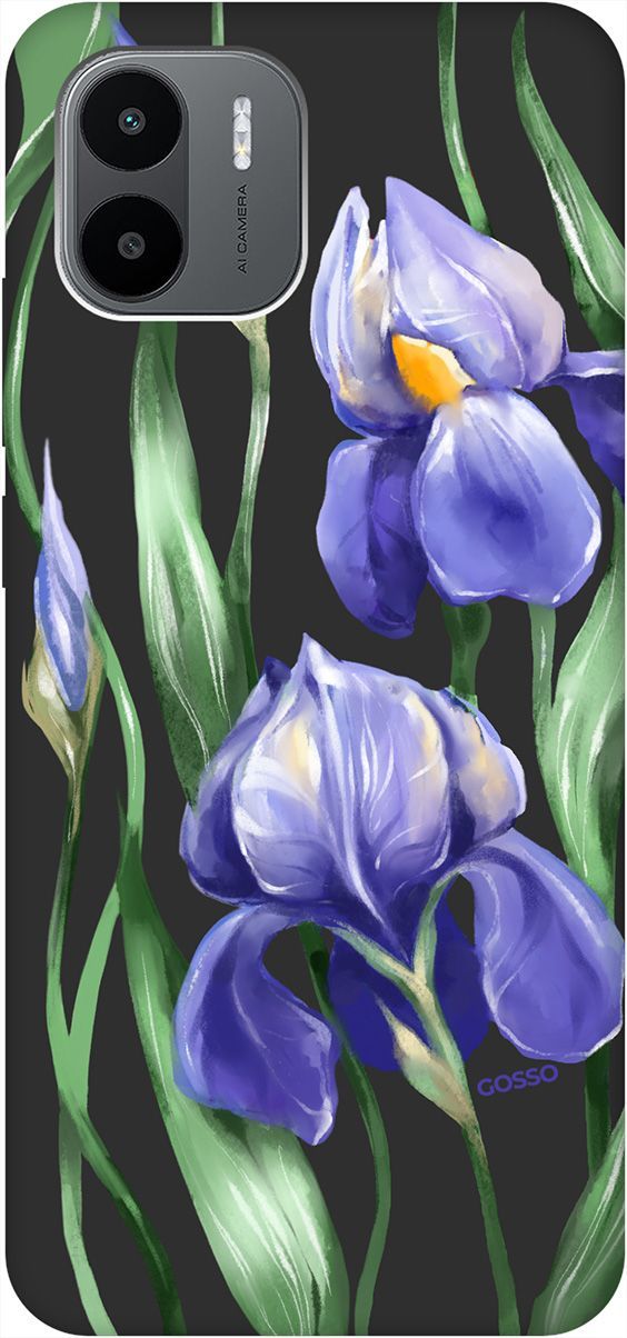 

Чехол на Xiaomi Redmi A1 с 3D принтом "Amazing Irises" черный, Черный;зеленый, 159274