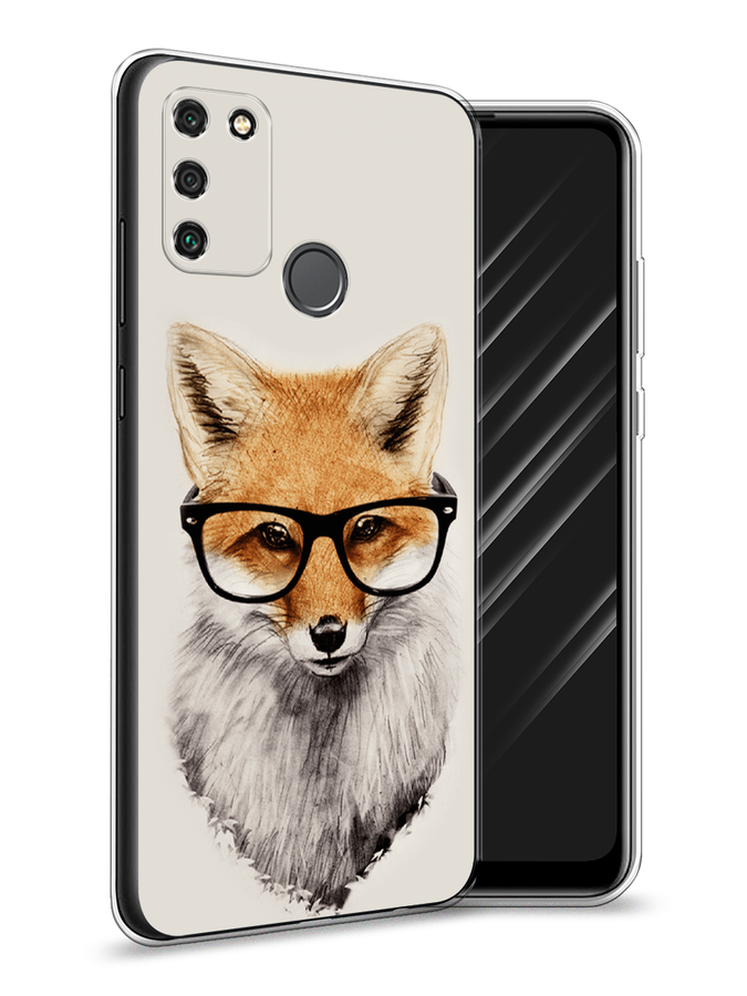 

Чехол Awog на Honor 9A "Лиса в очках", Бежевый, 612350-10