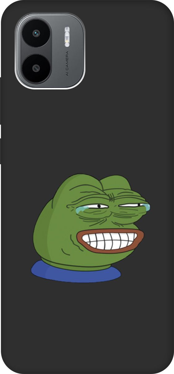 

Чехол на Xiaomi Redmi A1 с 3D принтом "Pepe the Frog" черный, Черный;зеленый, 159273