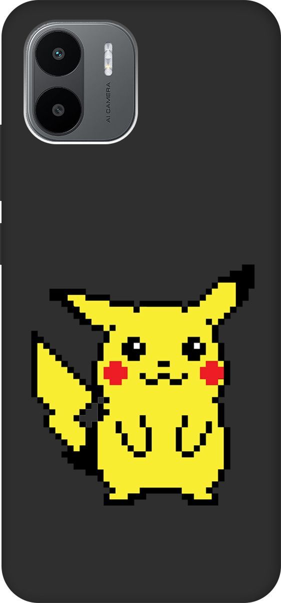 

Чехол на Xiaomi Redmi A1 с 3D принтом "Pixel Pikachu" черный, Черный;желтый, 159273