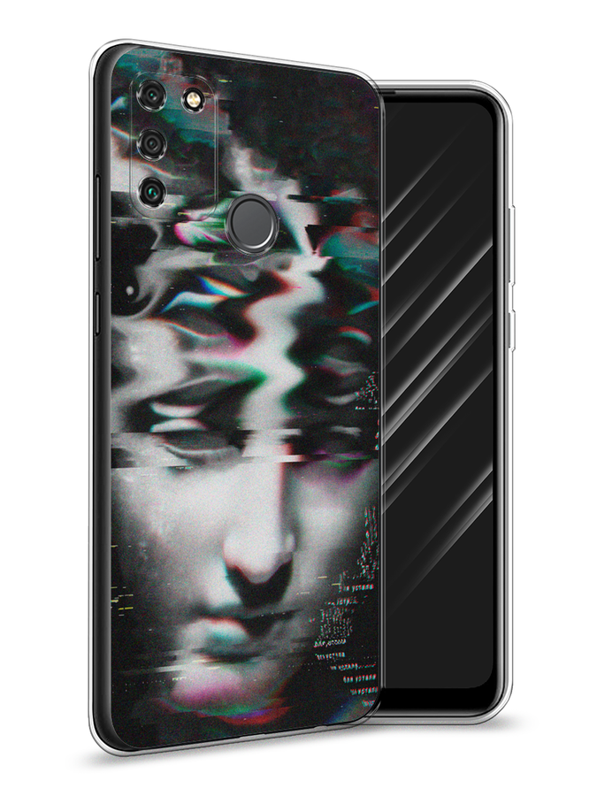 

Чехол Awog на Honor 9A "Glitch Art", Серый, 612350-9