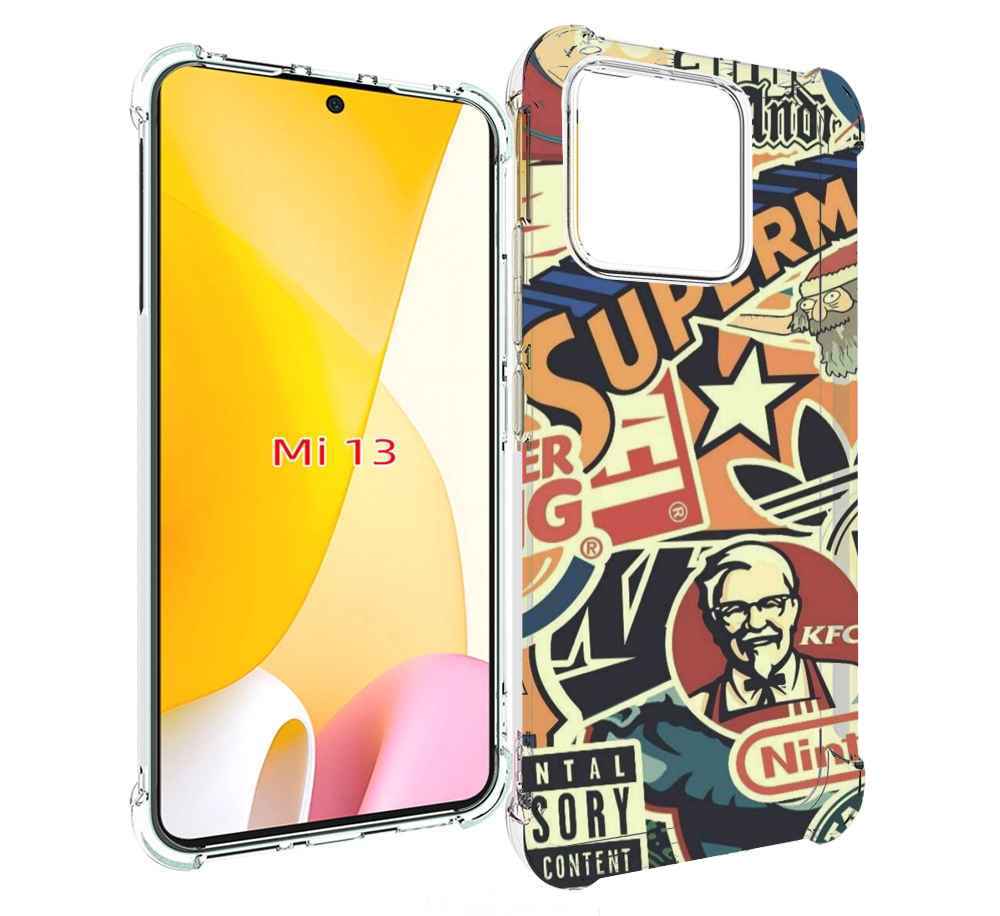 

Чехол MyPads Лейблы-на-постере для Xiaomi 13, Прозрачный, Tocco