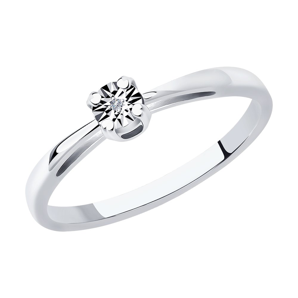 

Кольцо из серебра р. 19 SOKOLOV 87010047, бриллиант, 87010047