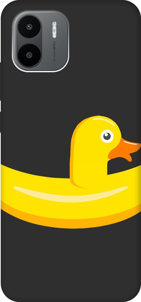 

Чехол на Xiaomi Redmi A1 с 3D принтом "Duck Swim Ring" черный, Черный;белый, 159273