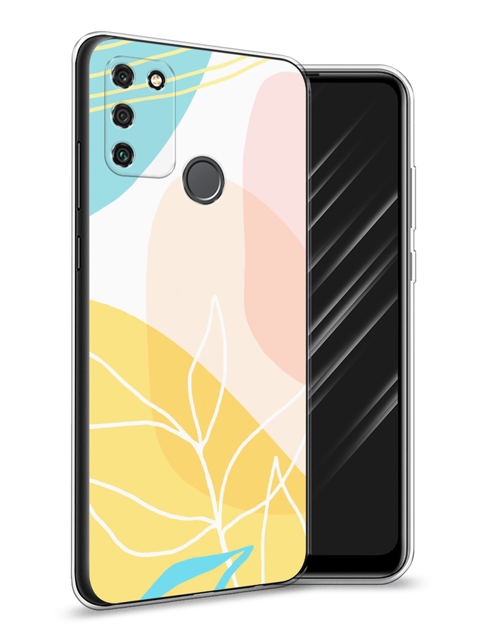 

Чехол Awog на Honor 9A "Летнее настроение", Желтый;голубой;розовый, 612350-10